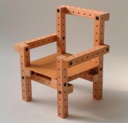 grid beam chair